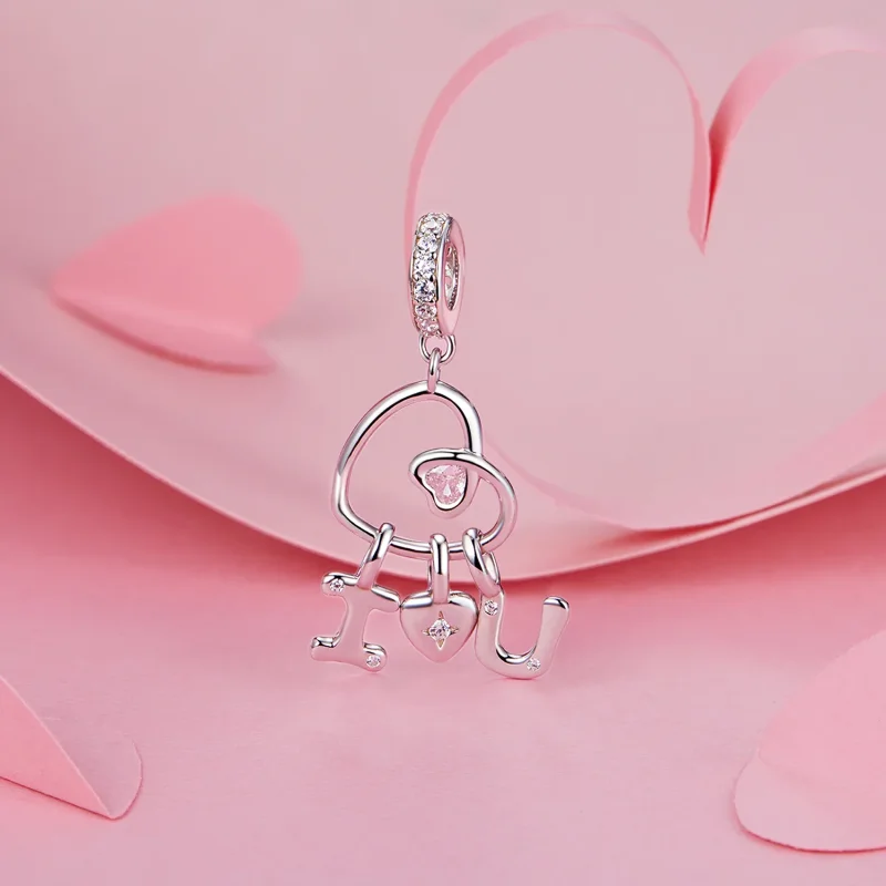 (immagine per) Ciondolo d'amore con lettera di San Valentino in stile PANDORA - BSC972 - Visualizza 2