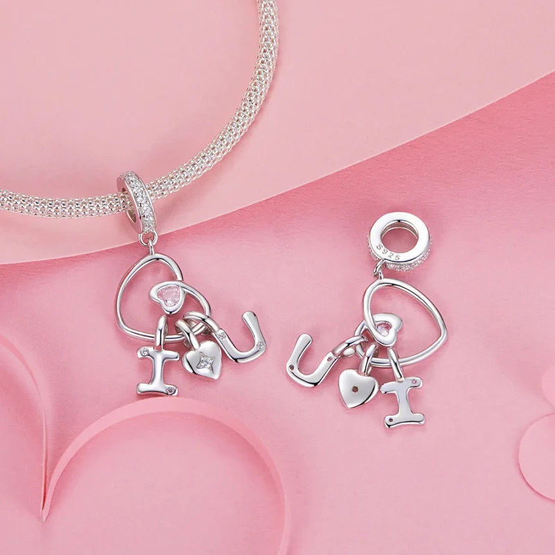 (immagine per) Ciondolo d'amore con lettera di San Valentino in stile PANDORA - BSC972 - Visualizza 4