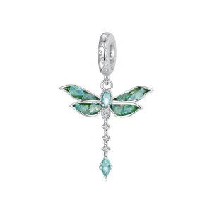 (immagine per) Ciondolo libellula verde stile PANDORA - BSC983