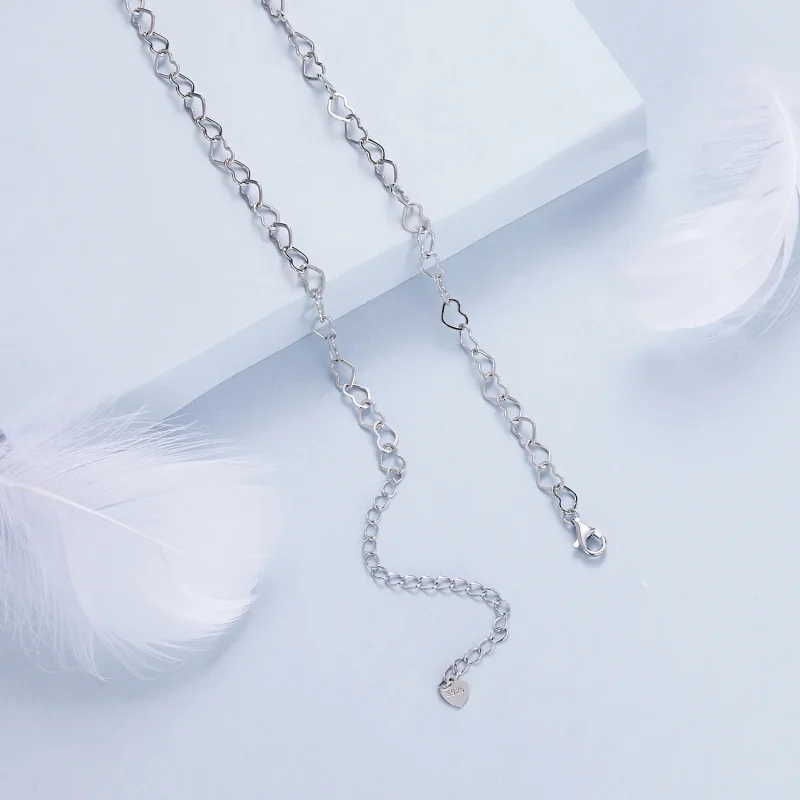 (immagine per) Collana a catena a cuore stile PANDORA - BSA005 - Visualizza 4