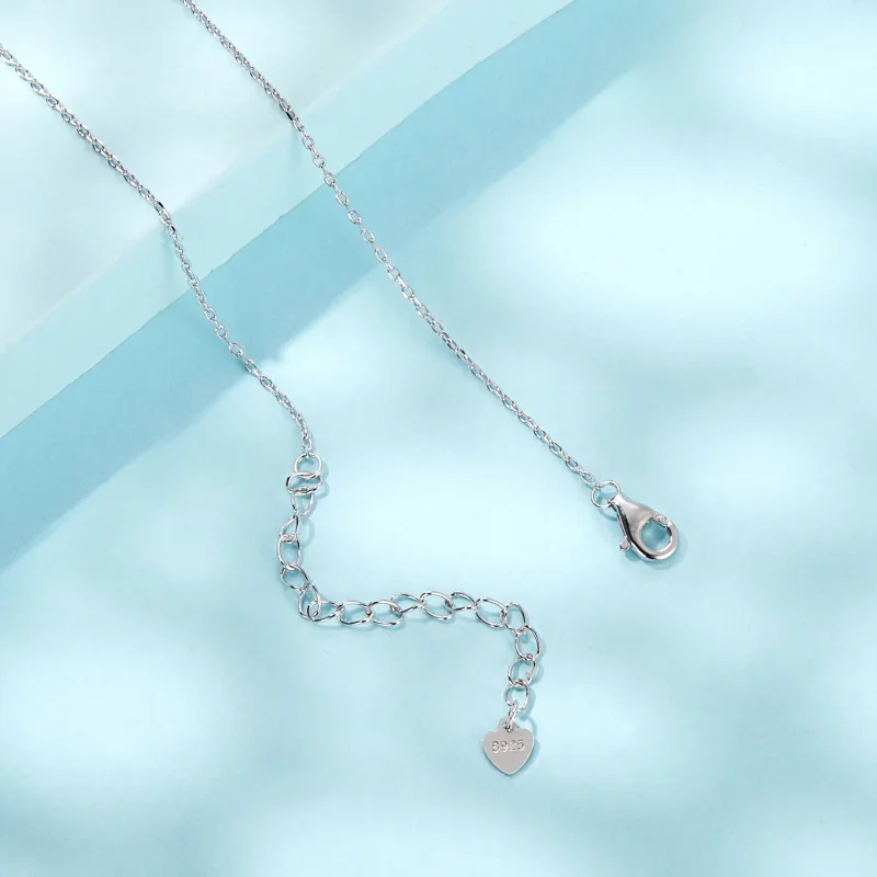(immagine per) Collana con chiave a cuore a forma di farfalla stile PANDORA - SCN518 - Visualizza 4