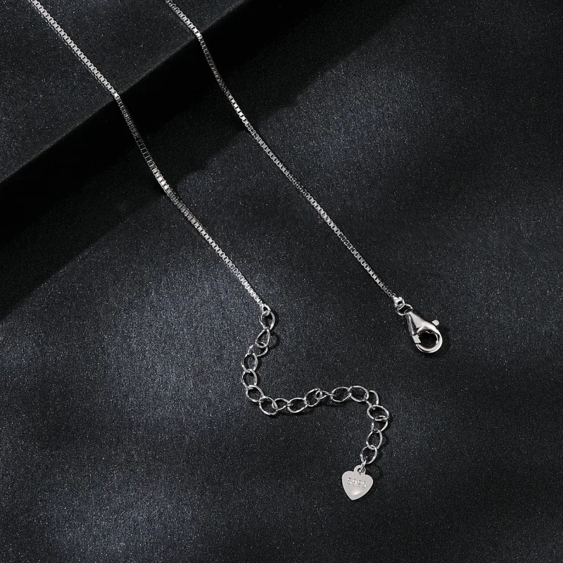 (immagine per) Collana con clavicola in moissanite a forma di cuore squisita stile PANDORA (un - Visualizza 4
