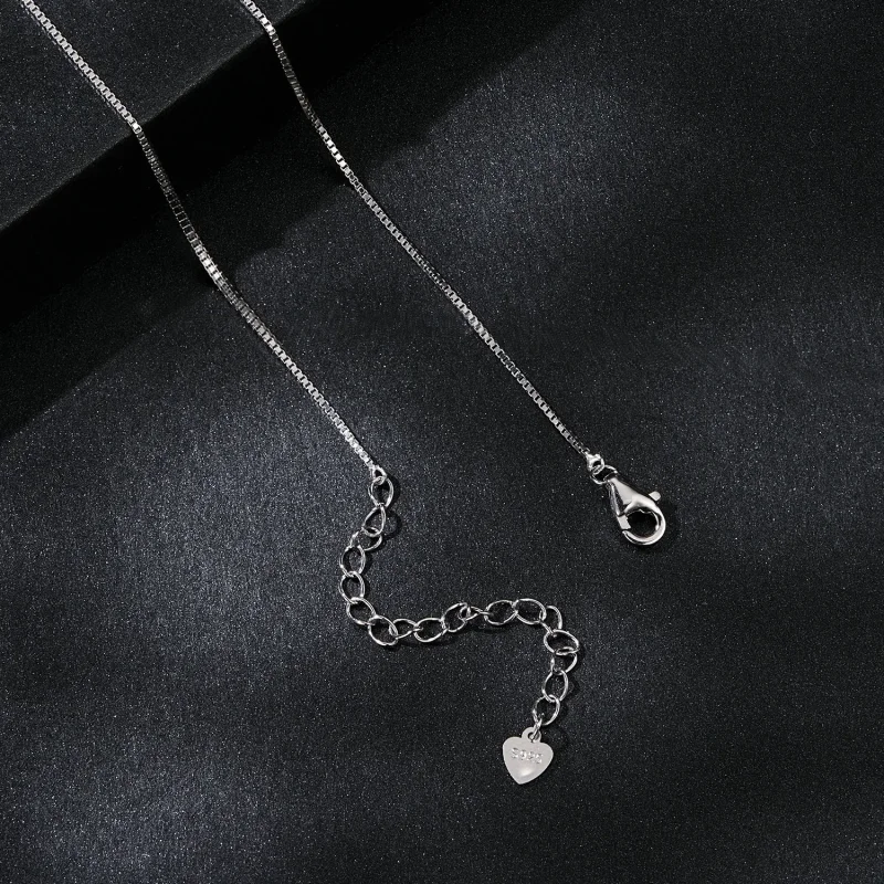 (immagine per) Collana con doppia moissanite stile PANDORA (un certificato) - MSN033 - Visualizza 4