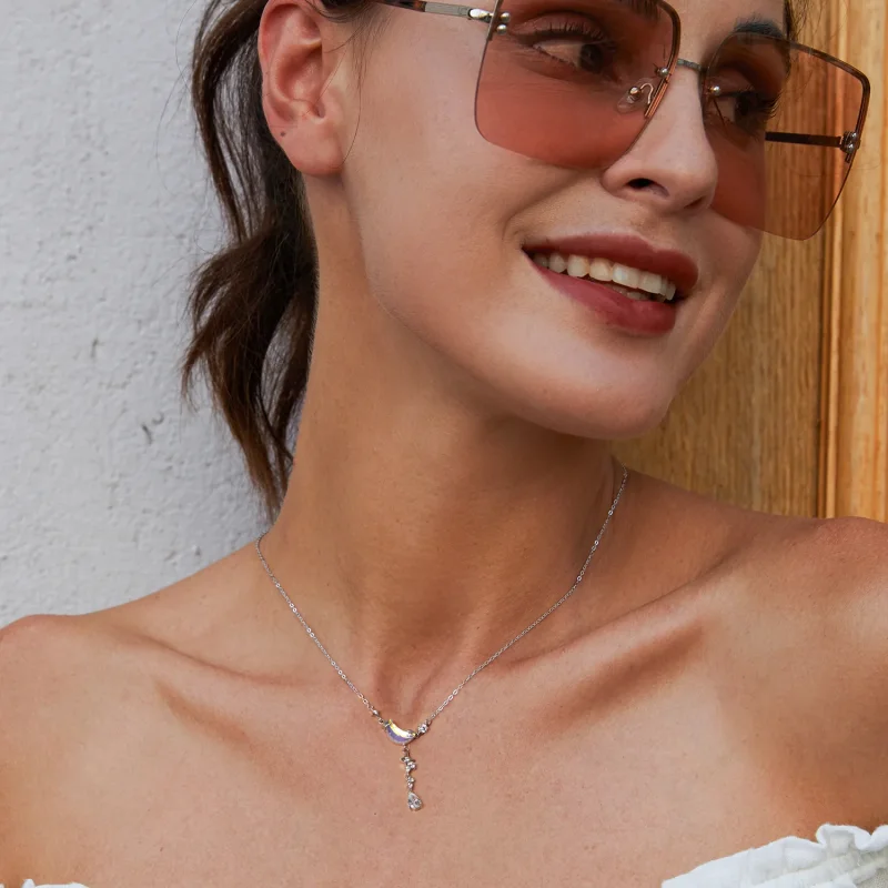 (immagine per) Collana con galassia al tramonto della luna in stile PANDORA - BSN380 - Visualizza 5