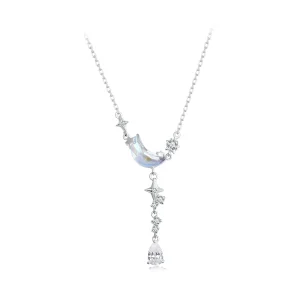 (immagine per) Collana con galassia al tramonto della luna in stile PANDORA - BSN380