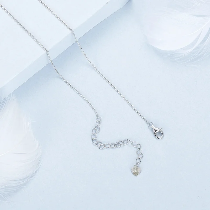 (immagine per) Collana con lucchetto a cuore stile PANDORA - BSN377 - Visualizza 4