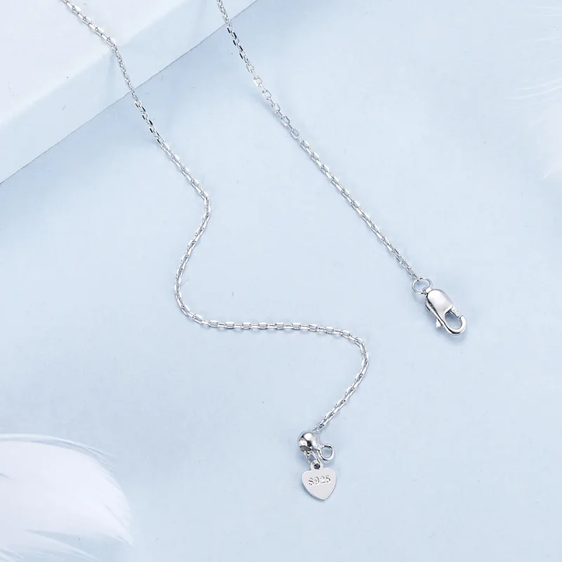 (immagine per) Collana con nappe a goccia d'acqua stile PANDORA - BSN383 - Visualizza 4