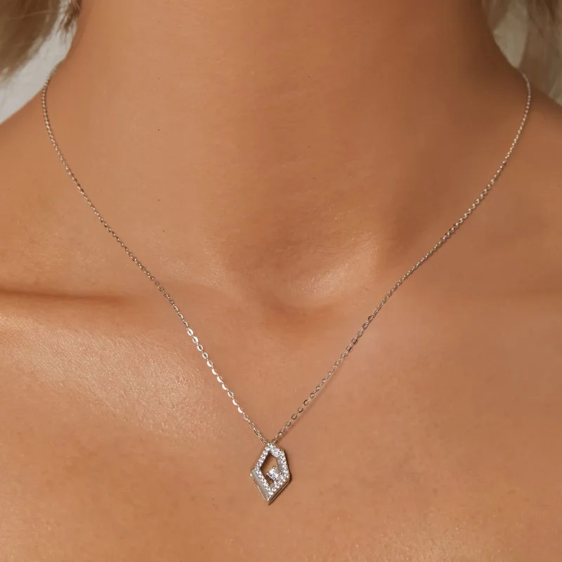 (immagine per) Collana con scintillii geometrici stile PANDORA - SCN517 - Visualizza 5
