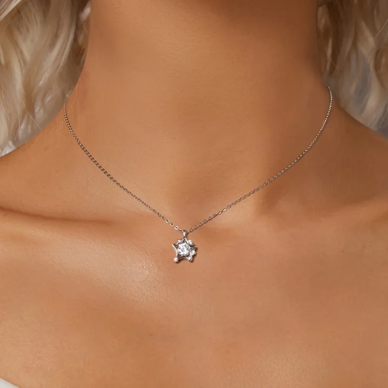 (immagine per) Collana con stella stile PANDORA - SCN523 - Visualizza 5