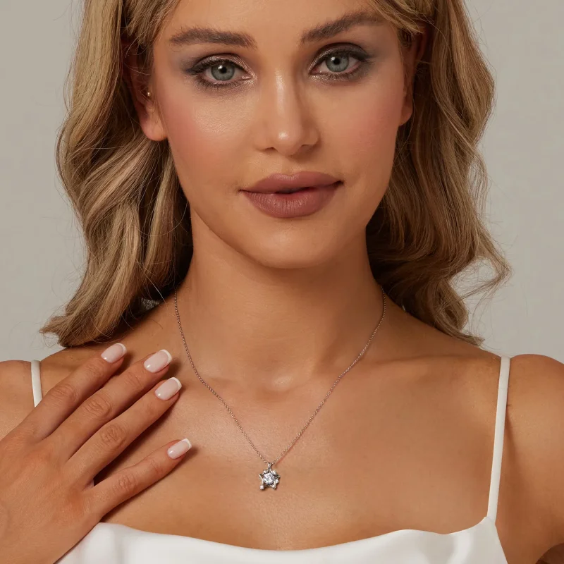(immagine per) Collana con stella stile PANDORA - SCN523 - Visualizza 6