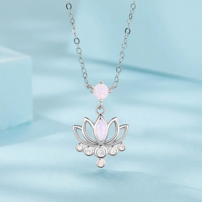 (immagine per) Collana di loto stile PANDORA - SCN520 - Visualizza 3