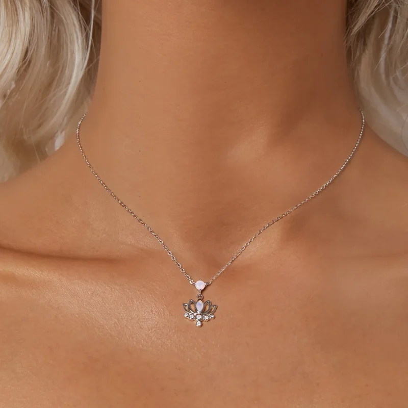(immagine per) Collana di loto stile PANDORA - SCN520 - Visualizza 5