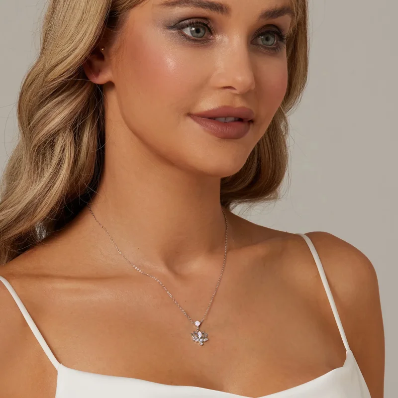 (immagine per) Collana di loto stile PANDORA - SCN520 - Visualizza 6