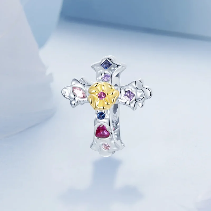 (immagine per) Croce vintage stile PANDORA - BSC1005 - Visualizza 2