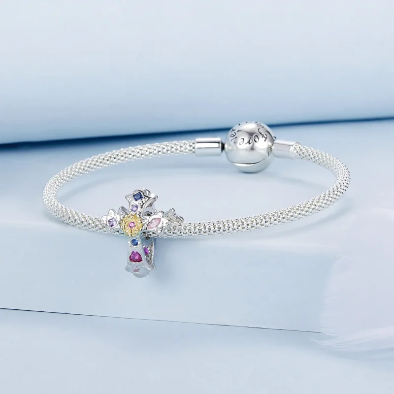 (immagine per) Croce vintage stile PANDORA - BSC1005 - Visualizza 3