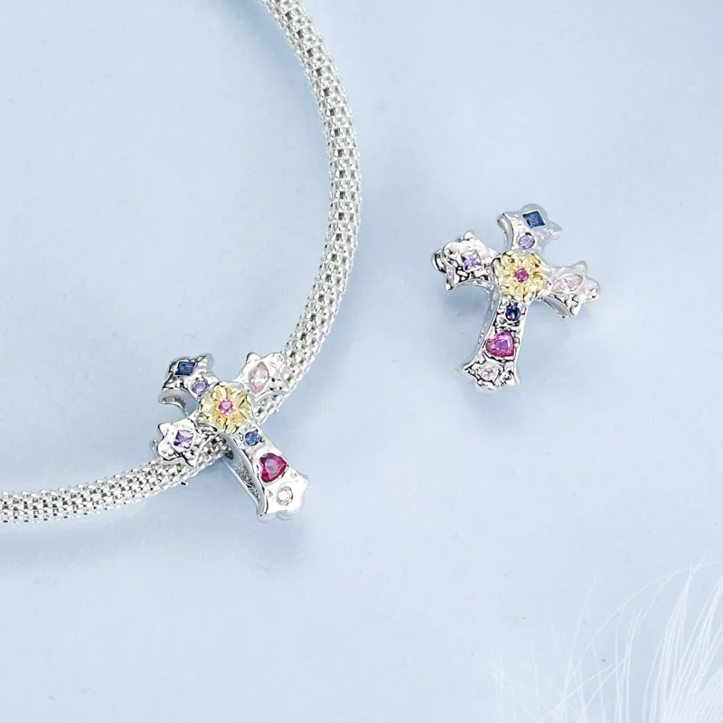 (immagine per) Croce vintage stile PANDORA - BSC1005 - Visualizza 4