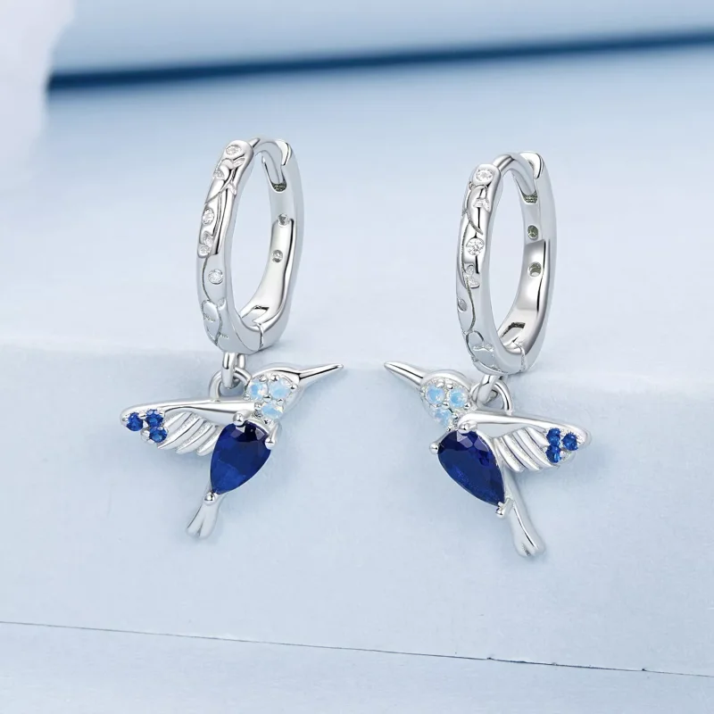 (immagine per) Orecchini colibrì stile PANDORA - BSE985 - Visualizza 2