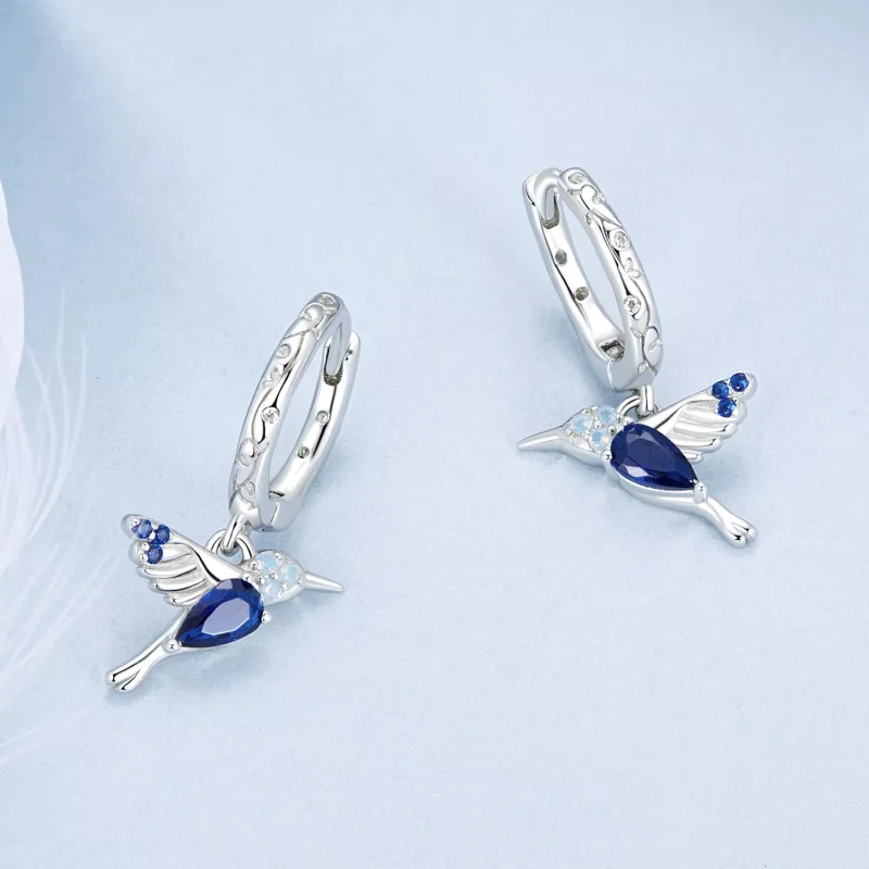 (immagine per) Orecchini colibrì stile PANDORA - BSE985 - Visualizza 3