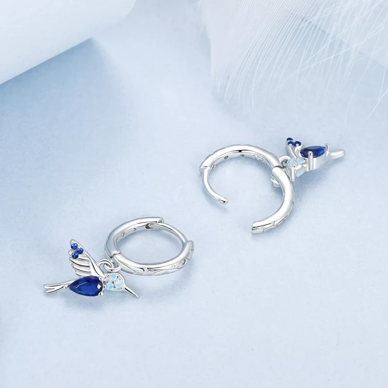 (immagine per) Orecchini colibrì stile PANDORA - BSE985 - Visualizza 4
