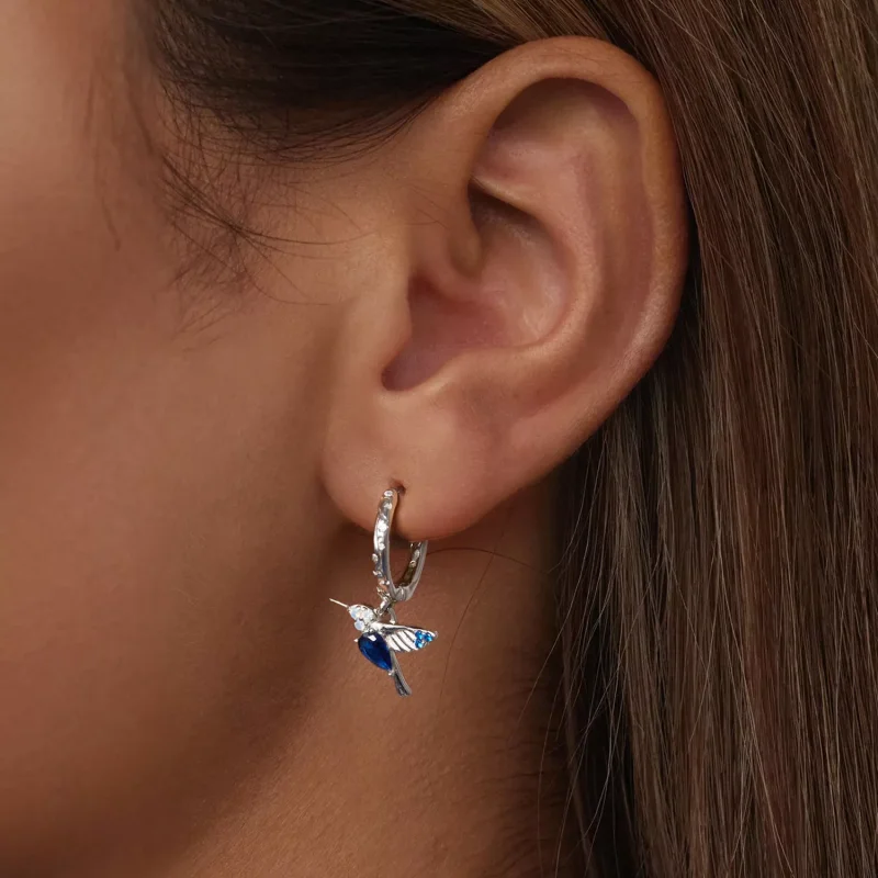 (immagine per) Orecchini colibrì stile PANDORA - BSE985 - Visualizza 5