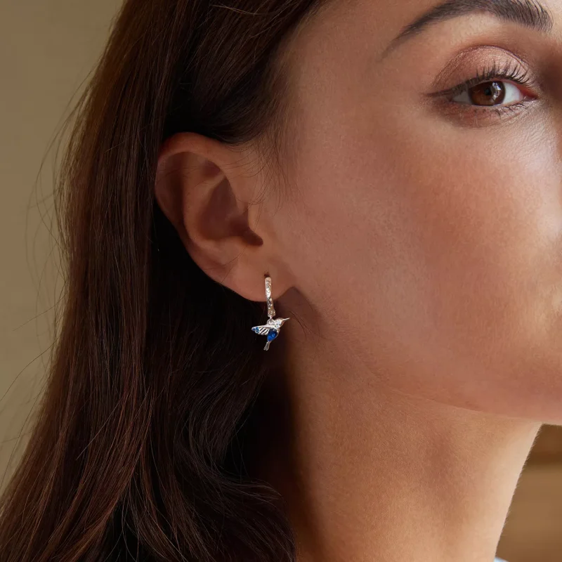 (immagine per) Orecchini colibrì stile PANDORA - BSE985 - Visualizza 7