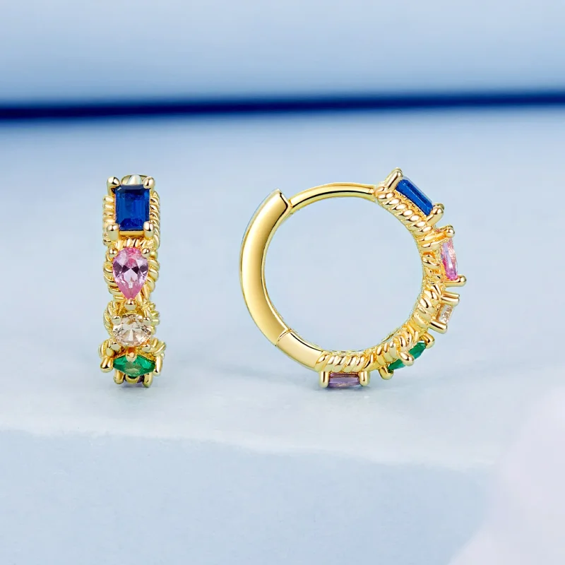 (immagine per) Orecchini colorati stile PANDORA - BSE974 - Visualizza 2