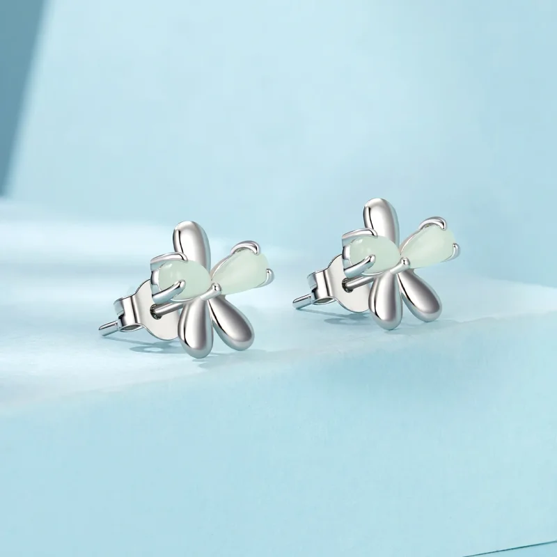 (immagine per) Orecchini con fiori luminosi stile PANDORA - SCE1714 - Visualizza 2