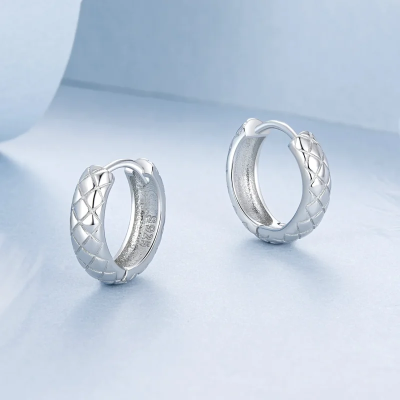 (immagine per) Orecchini con motivo diamante stile PANDORA - BSE983 - Visualizza 3