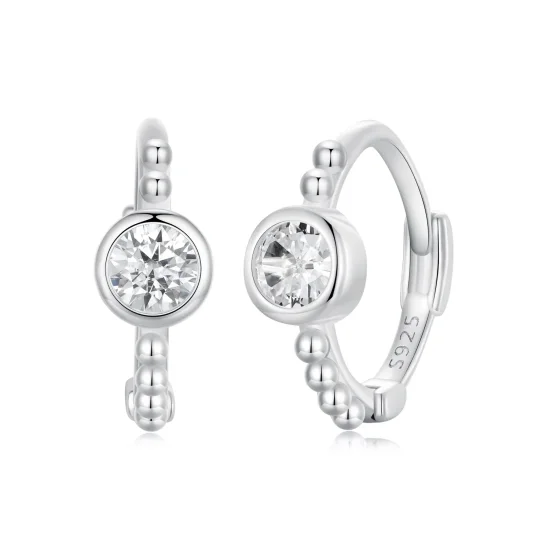 (immagine per) Orecchini con perline semplici in argento sterling stile PANDORA - SCE1731