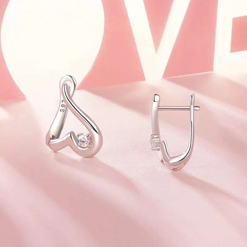 (immagine per) Orecchini d'amore stile PANDORA - BSE970 - Visualizza 4