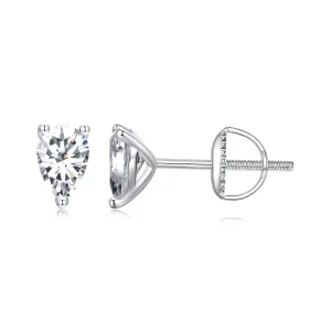 (immagine per) Orecchini in moissanite con goccia d'acqua stile PANDORA (due certificati) - MSE049