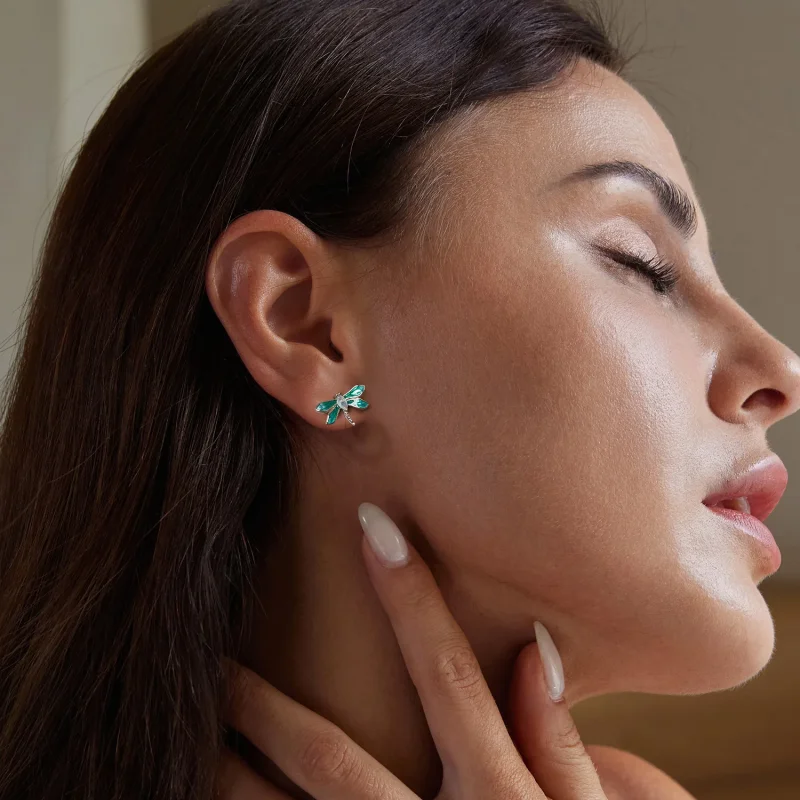 (immagine per) Orecchini libellula stile PANDORA - BSE988 - Visualizza 7