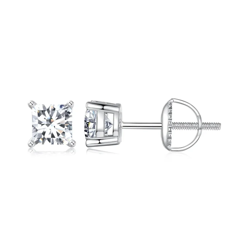 (immagine per) Orecchini Princess Moissanite stile PANDORA (due certificati) - MSE047-L