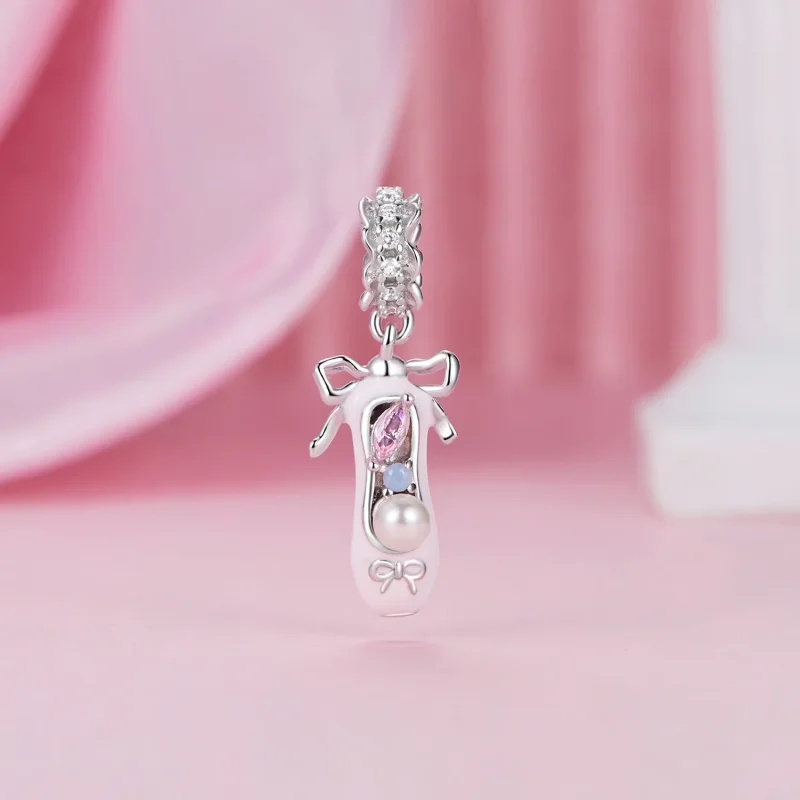 (immagine per) Pendente con scarpetta da balletto stile PANDORA - SCC2761 - Visualizza 2