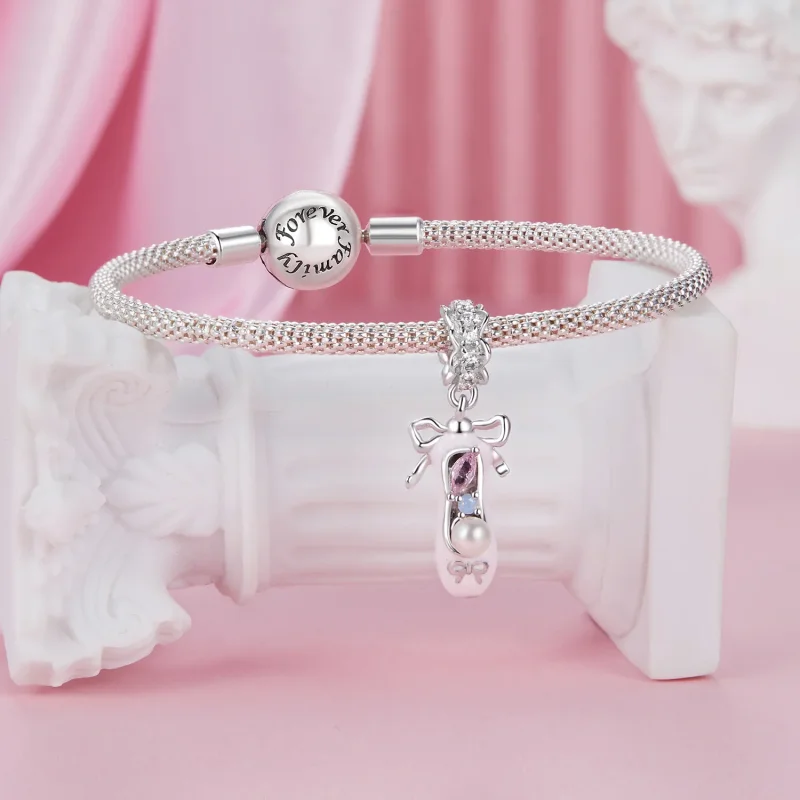 (immagine per) Pendente con scarpetta da balletto stile PANDORA - SCC2761 - Visualizza 3