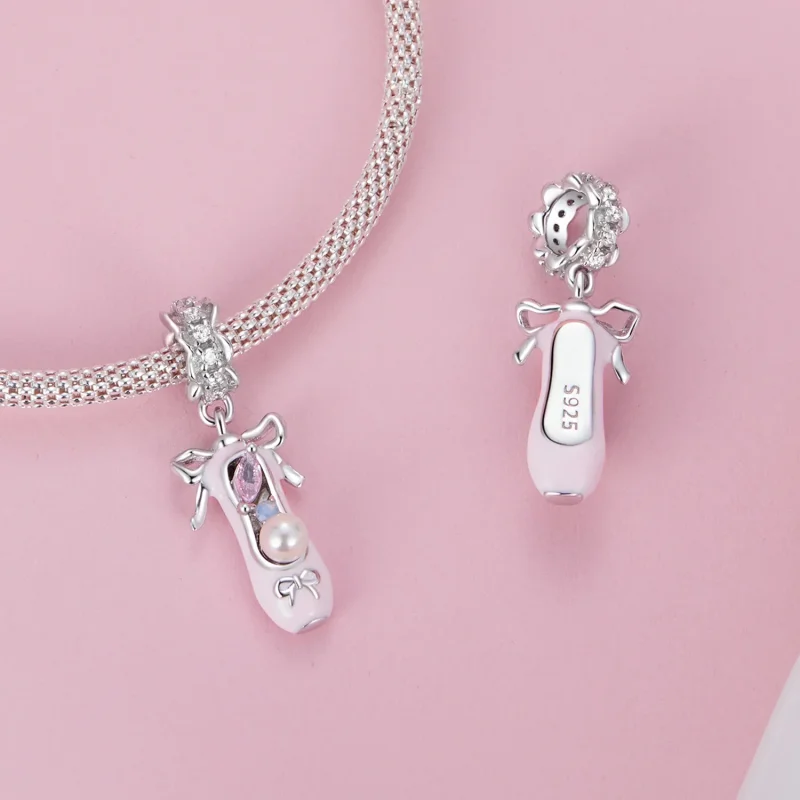 (immagine per) Pendente con scarpetta da balletto stile PANDORA - SCC2761 - Visualizza 4