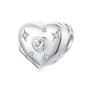 (immagine per) Perline a cuore aperto e chiuso di San Valentino in stile PANDORA - BSC973