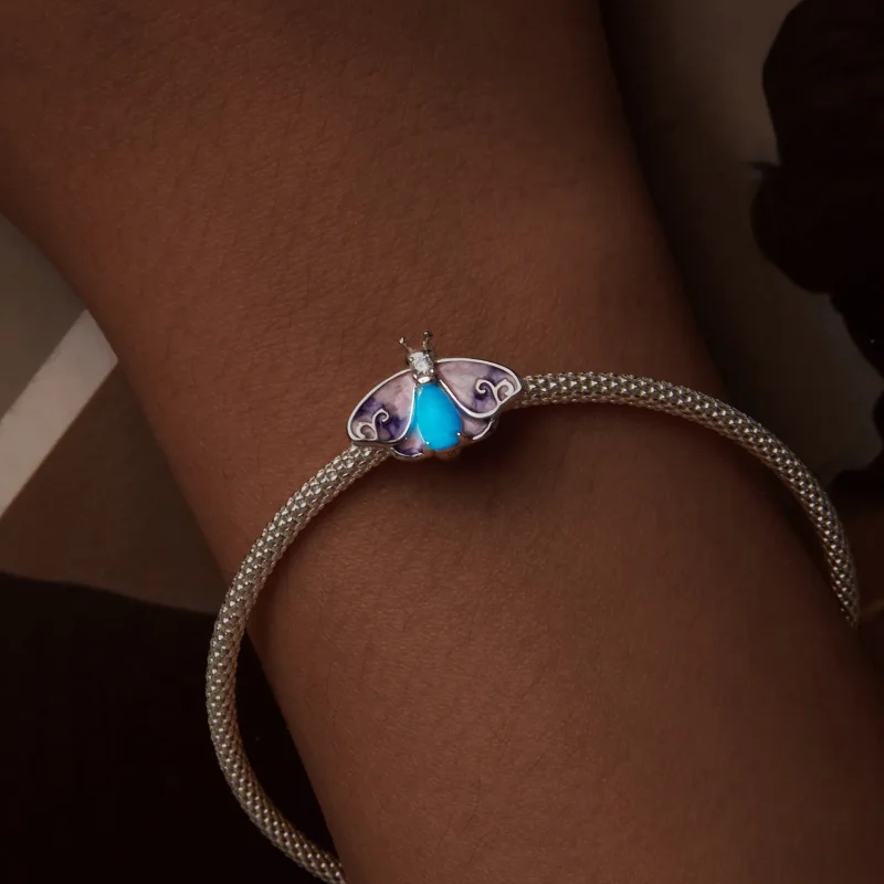(immagine per) Perline a farfalla sfumate luminose stile PANDORA - SCC2732 - Visualizza 5