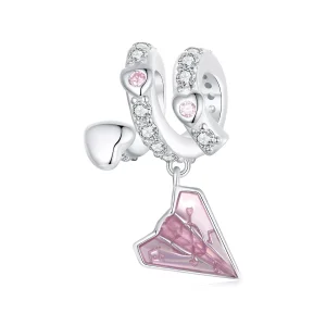 (immagine per) Perline con lettere d'amore per aeroplano di carta stile PANDORA - BSC974