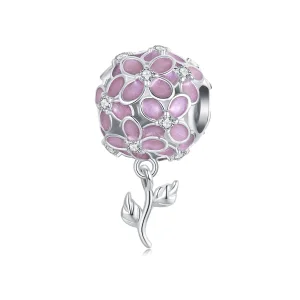 (immagine per) Perline con sfera di fiori rosa stile PANDORA - SCC2738