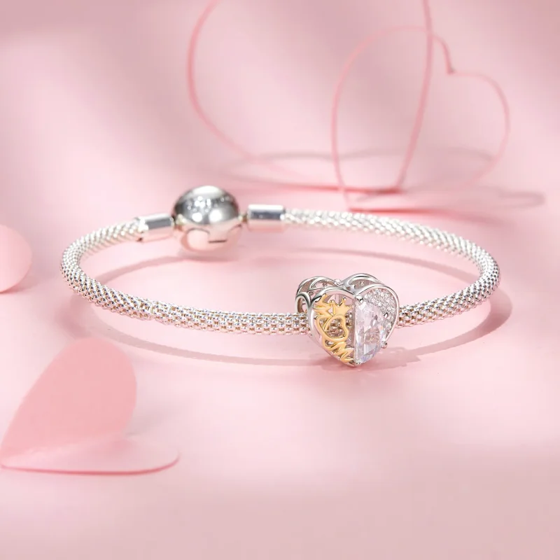 (immagine per) Perline del cuore della mamma stile PANDORA - BSC1002 - Visualizza 5