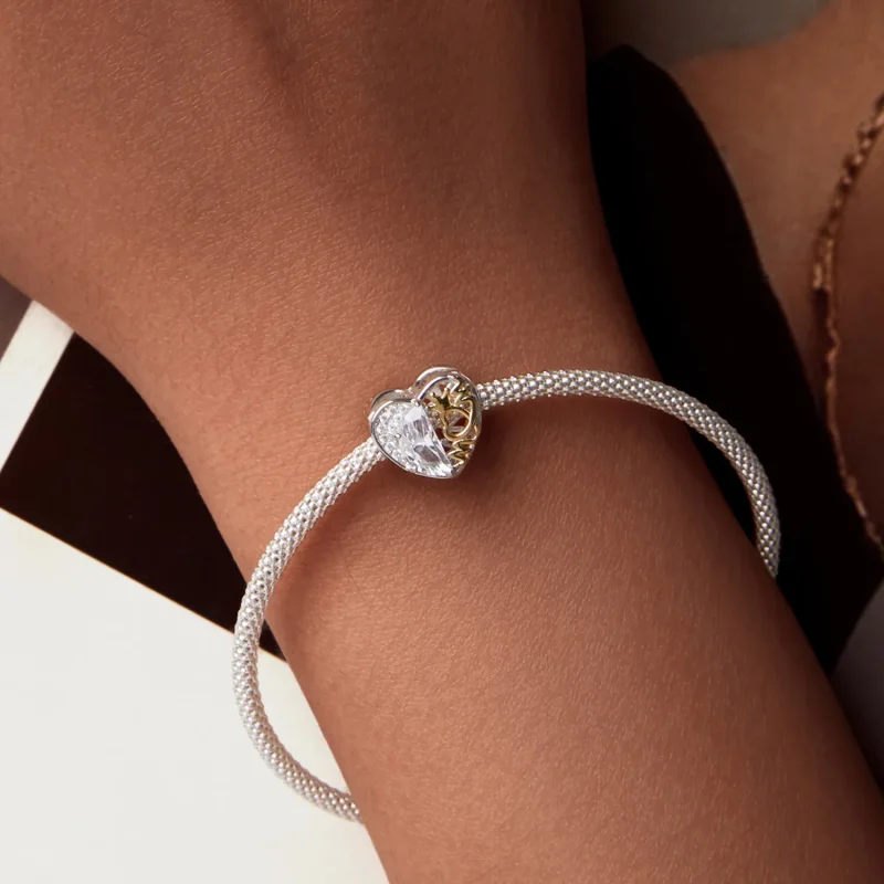 (immagine per) Perline del cuore della mamma stile PANDORA - BSC1002 - Visualizza 7