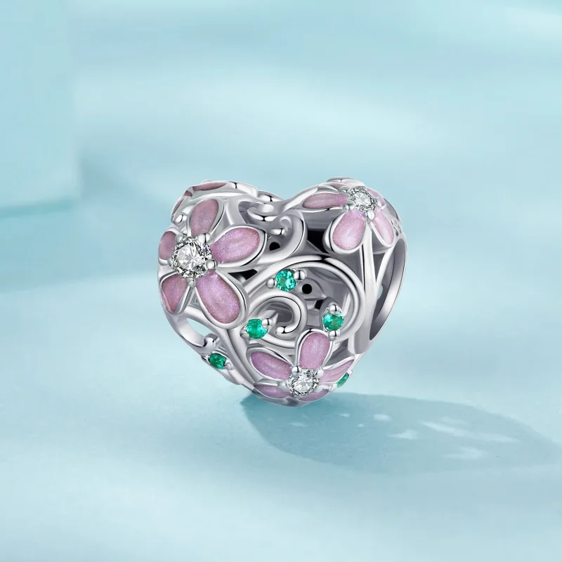 (immagine per) Perline di fiori di vite stile PANDORA - SCC2739 - Visualizza 2