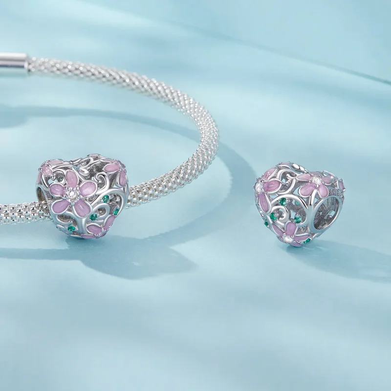 (immagine per) Perline di fiori di vite stile PANDORA - SCC2739 - Visualizza 4
