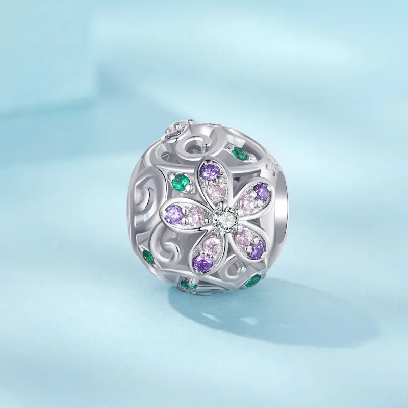 (immagine per) Perline di fiori di vite stile PANDORA - SCC2741 - Visualizza 2