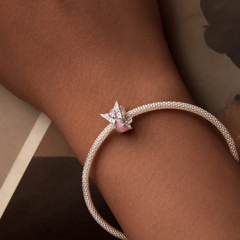 (immagine per) Perline distanziatrici in silicone con farfalla Monet stile PANDORA - BSC991 - Visualizza 6