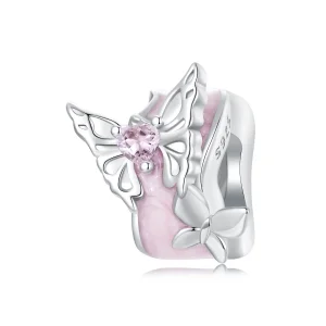 (immagine per) Perline distanziatrici in silicone con farfalla Monet stile PANDORA - BSC991