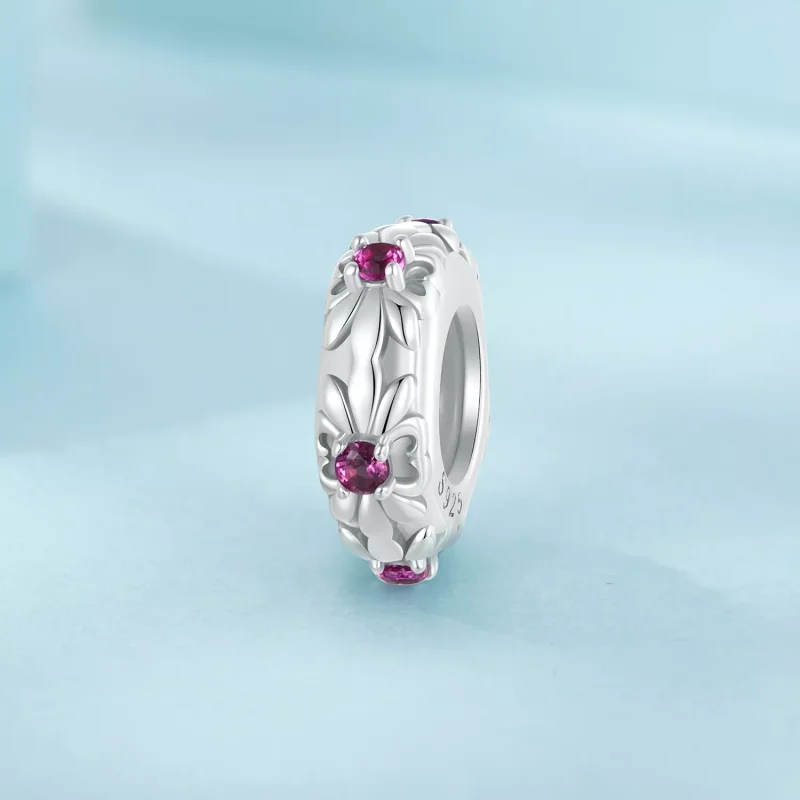 (immagine per) Perline distanziatrici in silicone con iris retrò stile PANDORA - SCC2756 - Visualizza 2