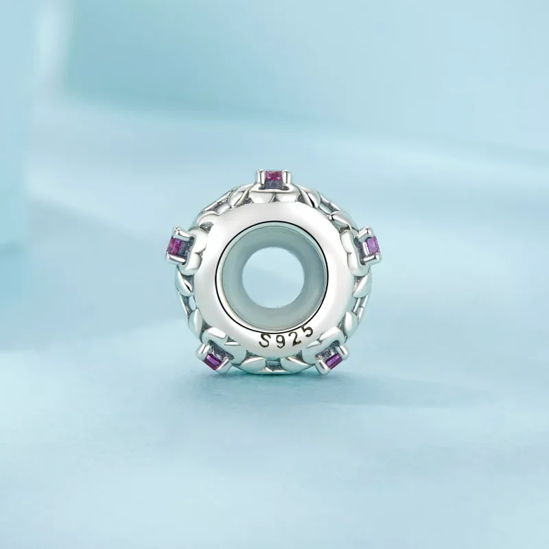 (immagine per) Perline distanziatrici in silicone con iris retrò stile PANDORA - SCC2756 - Visualizza 3