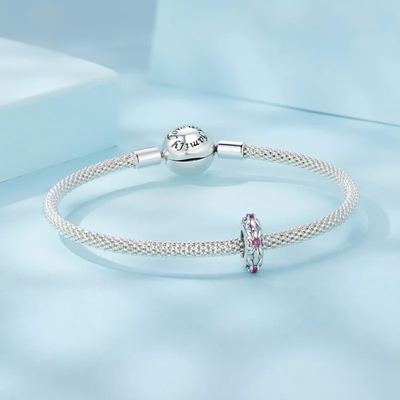 (immagine per) Perline distanziatrici in silicone con iris retrò stile PANDORA - SCC2756 - Visualizza 5
